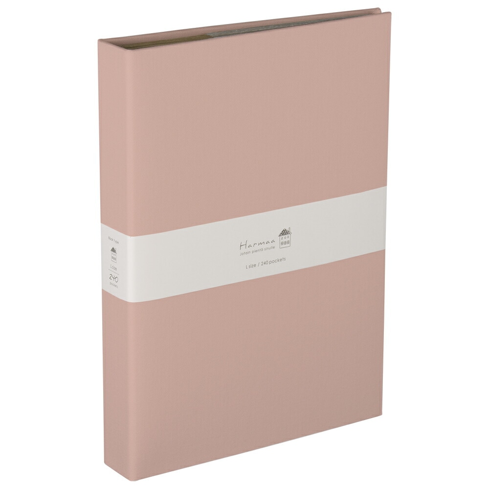 （まとめ買い）ハルマー 1PLポケットアルバム L判3段240枚 ピンク A-HR3P-101-P [x3]