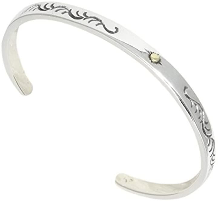 c my select バングル シルバー925 太陽 アラベスク 唐草 ネイティブ cmy161118-5( 02：太陽 アラベスク B)
