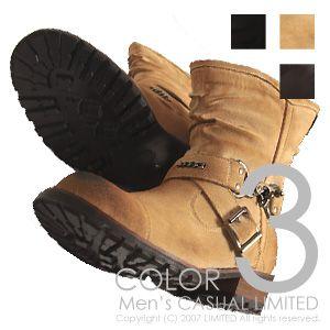 【急速出荷】メンズ/グッズ/ドレープブーツ/エンジニアブーツ/ショートブーツ/ワークブーツ 8,121円