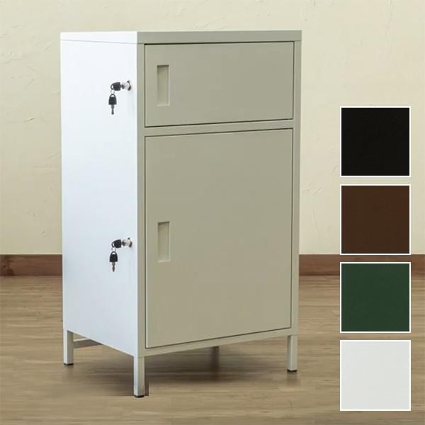 宅配ボックス 2段 戸建て 後付け おしゃれ 大型 宅配BOX シンプル おしゃれ 北欧 モダン ブラック 黒 ブラウン 茶色 グリーン 緑 ホワイト 白 印鑑収納 スペース