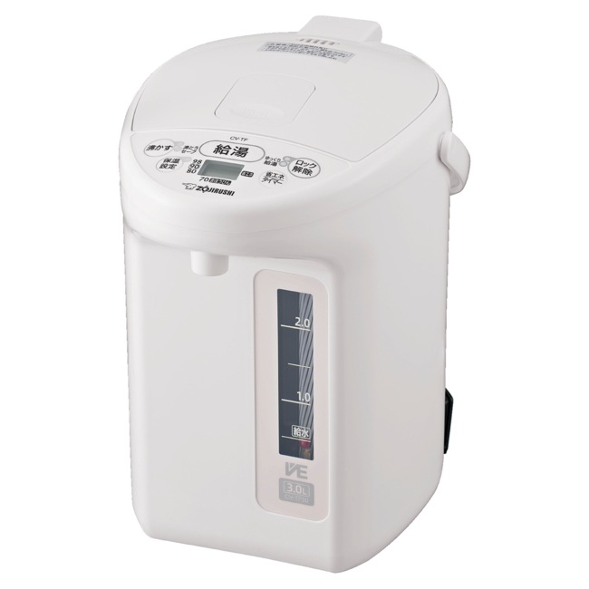 優湯生 CV-TF30-WA (ホワイト) マイコン沸とう VE電気まほうびん 3.0L