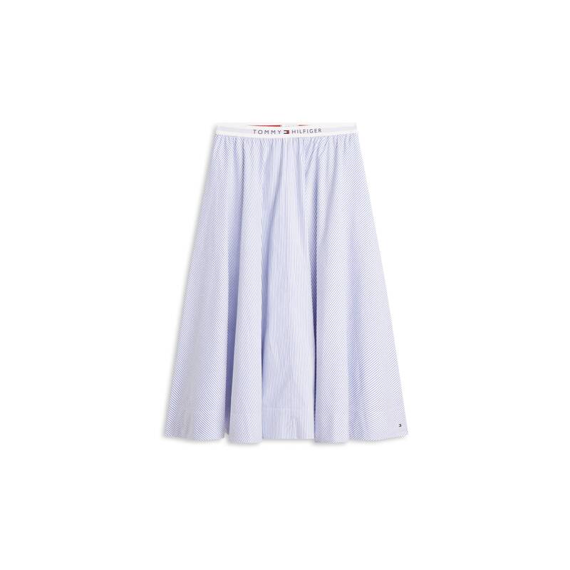 Tommy Hilfiger TOMMY HILFIGER 포플린 스트라이프 미디 스커트 (T22G1WSC065WT10Y9) T22G1WSC065WT10Y9 160165 1787250