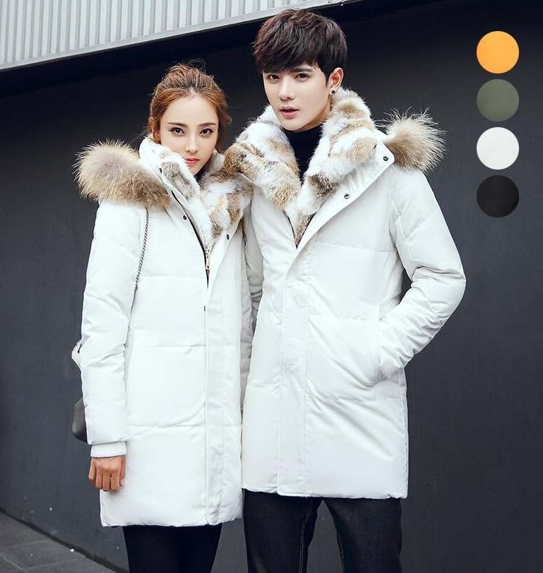 男女兼用 ダウンジャケット ダックダウン 裏起毛 ダウンコート メンズ ロングコート レディース