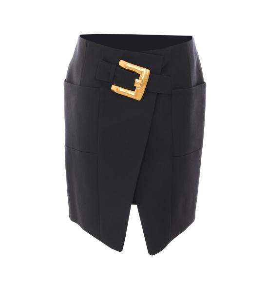 BALMAIN Women Mid Skirts HF1LBB22WC09 0PA Black