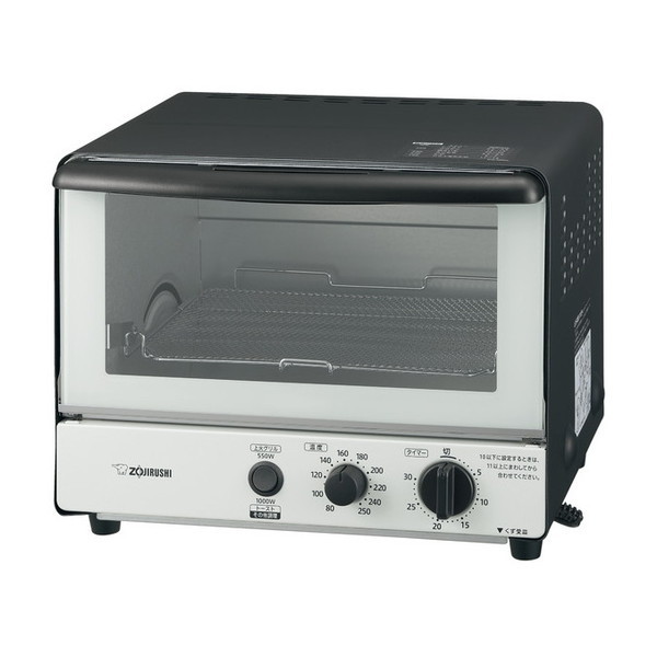 EQ-SB22-BW モノトーン こんがり倶楽部 [オーブントースター(2枚焼き)]