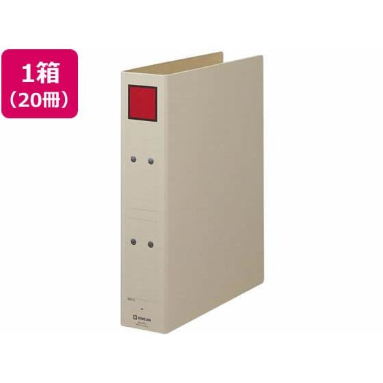 保存ファイル A4タテ とじ厚50mm スクエア赤 20冊 キングジム 4375-R