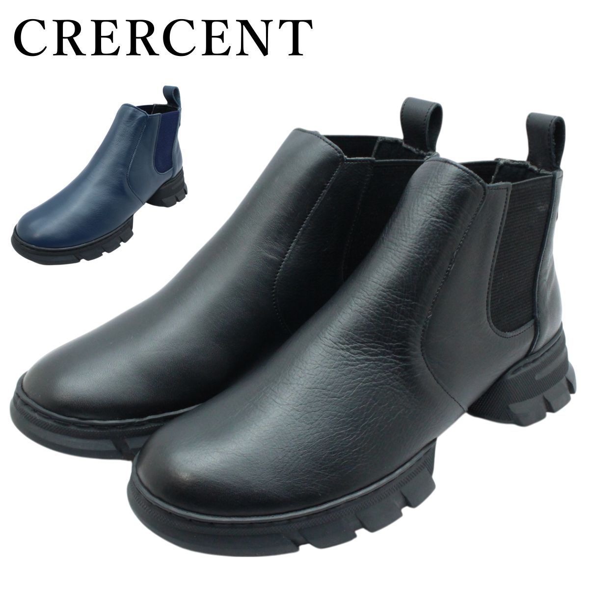 crescent クレッシェント レディース レザーブーツ 4872 サイドゴア スノーシューズ 本革 日本製