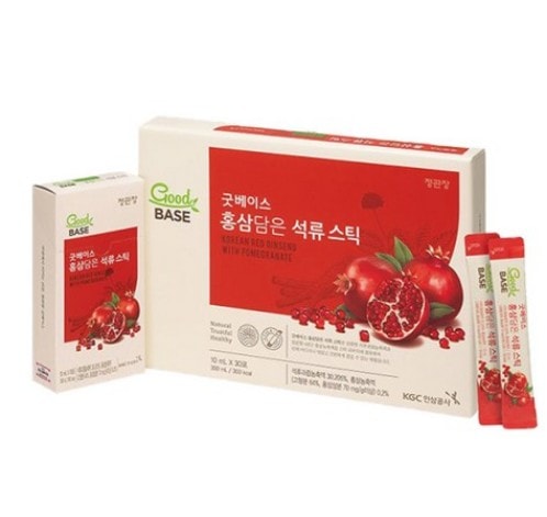 [30包] GoodBASE 紅参ザクロ スティック 10ml / 韓国紅参スティック