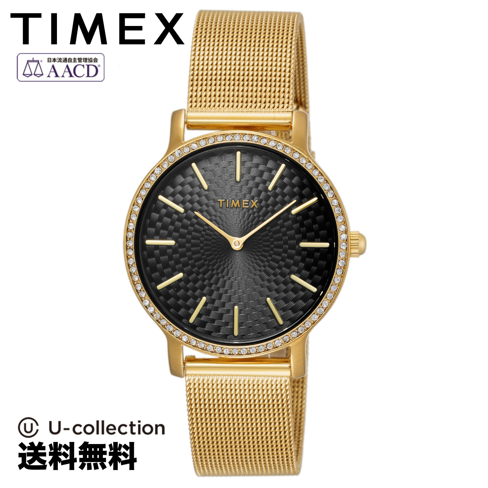 【腕時計】 TIMEX(タイメックス) トランスセンド レディース ブラック クォーツ TW2V52300 時計 ブランド