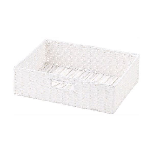 [5セット] ちどり産業 ペーパーバスケット浅型ハーフタイプ ホワイト CH-404WHX5