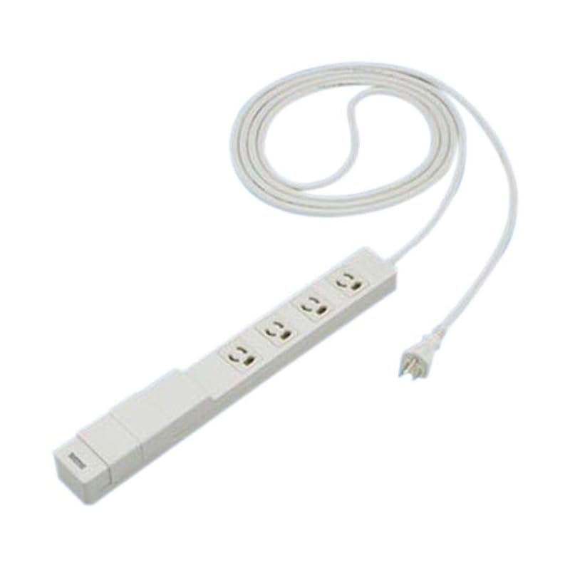 即納：パナソニック(Panasonic) 充電用USBコンセント付OAタップ4コ口 グレー WCH243432H