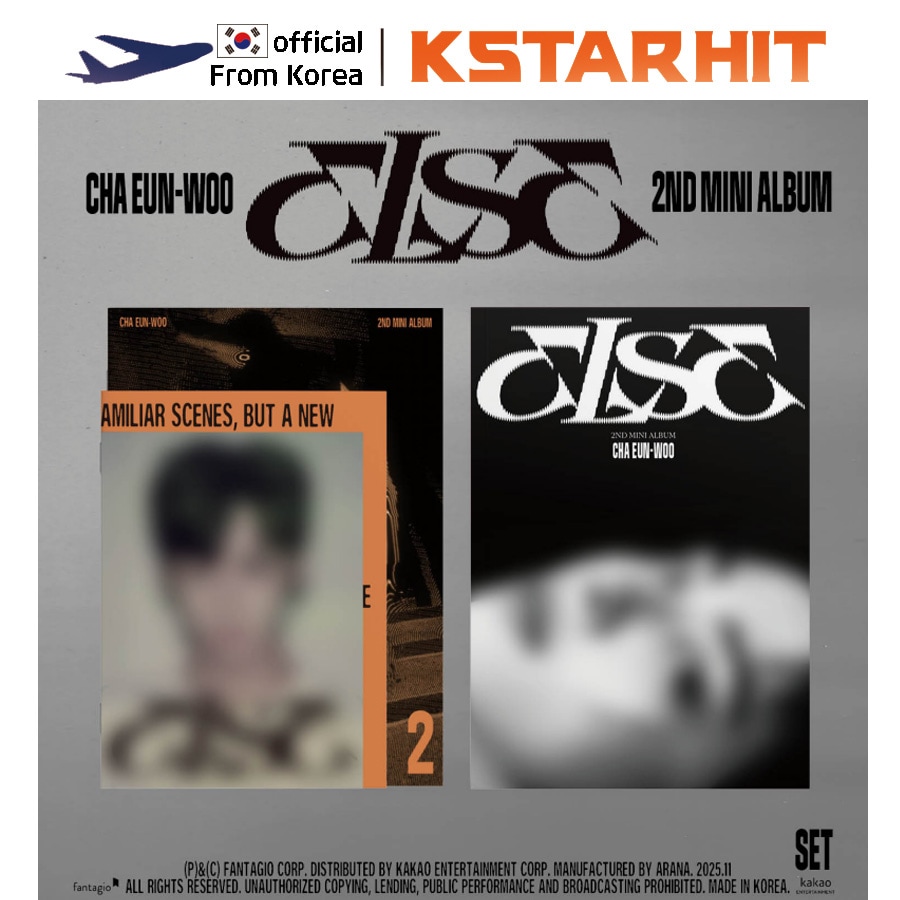 [Applemusic特典] 【2種セット】(FORM 1 / 2 VER.) CHA EUNWOO - ELSE(2nd Mini Album)