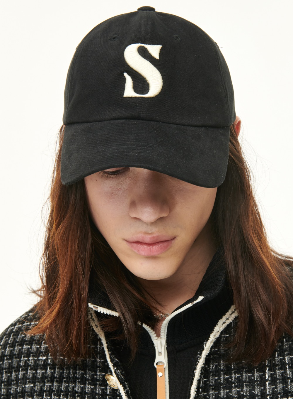 【SATUR】 VINTAGE CASUAL BALL CAP : VINTAGE BLACK