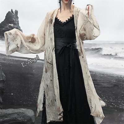 チャイナ風アウター ロング チャイナ風トップス テンセル uvカット 薄手カーディガン レディース