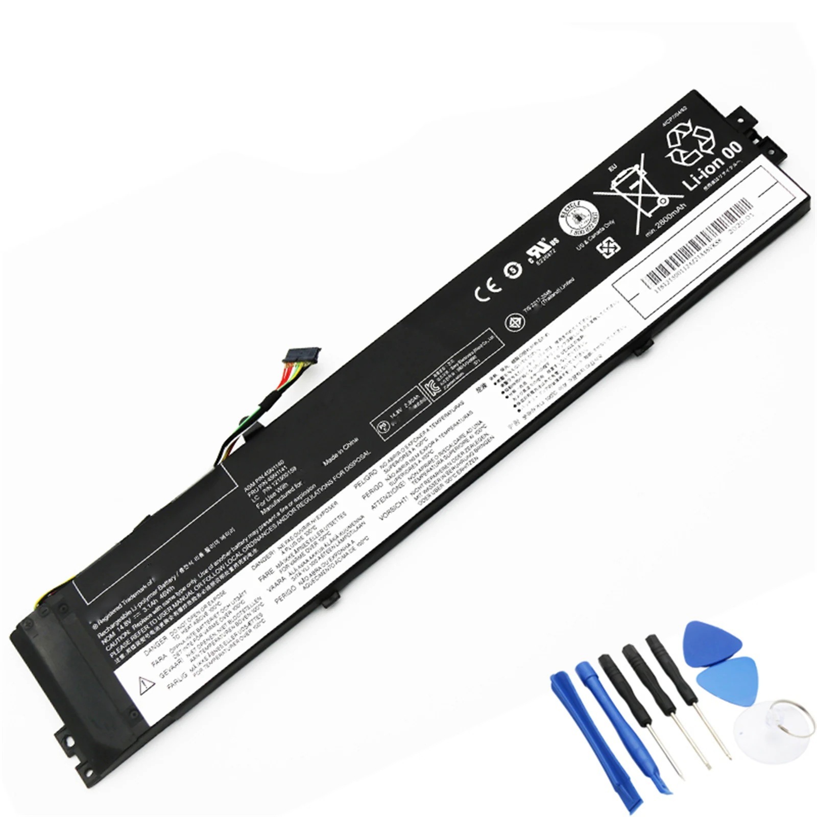 45N1140 電池・Lenovo/ThinkPadノートパソコン互換 46Wh/3100mAh S3-S431 S440 V4400u 45N1141 121500158 121500159 45N