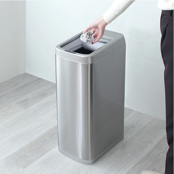 シャッター式 50L 自動開閉 ゴミ箱 センサー ソフトクローズ機能ゴミ箱