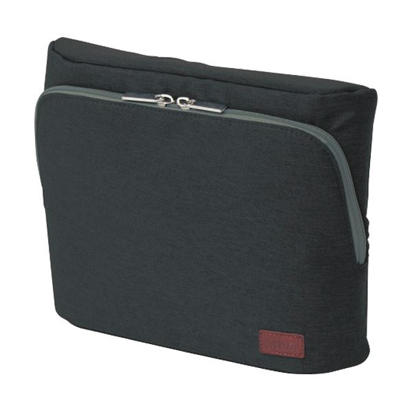 （まとめ）ソニック ユートリム スマ・スタ立つバッグインバッグ ワイドA5 ブラック UT-1902-D 1個(×2セット)