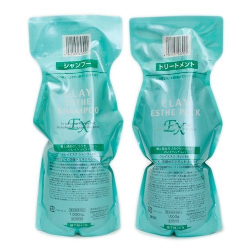 モルトベーネ クレイエステ シャンプーEX1000ml & パックEX1000g 詰替えセット