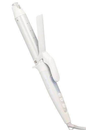 テスコム ヘアアイロン コテ 32mm マイナスイオン 【 モイストキープモード搭載 】 海外対応 温度調整/ロック/メモリー機能 自動OFF ラク抜きプラグ シェルホワイト TM453B-W