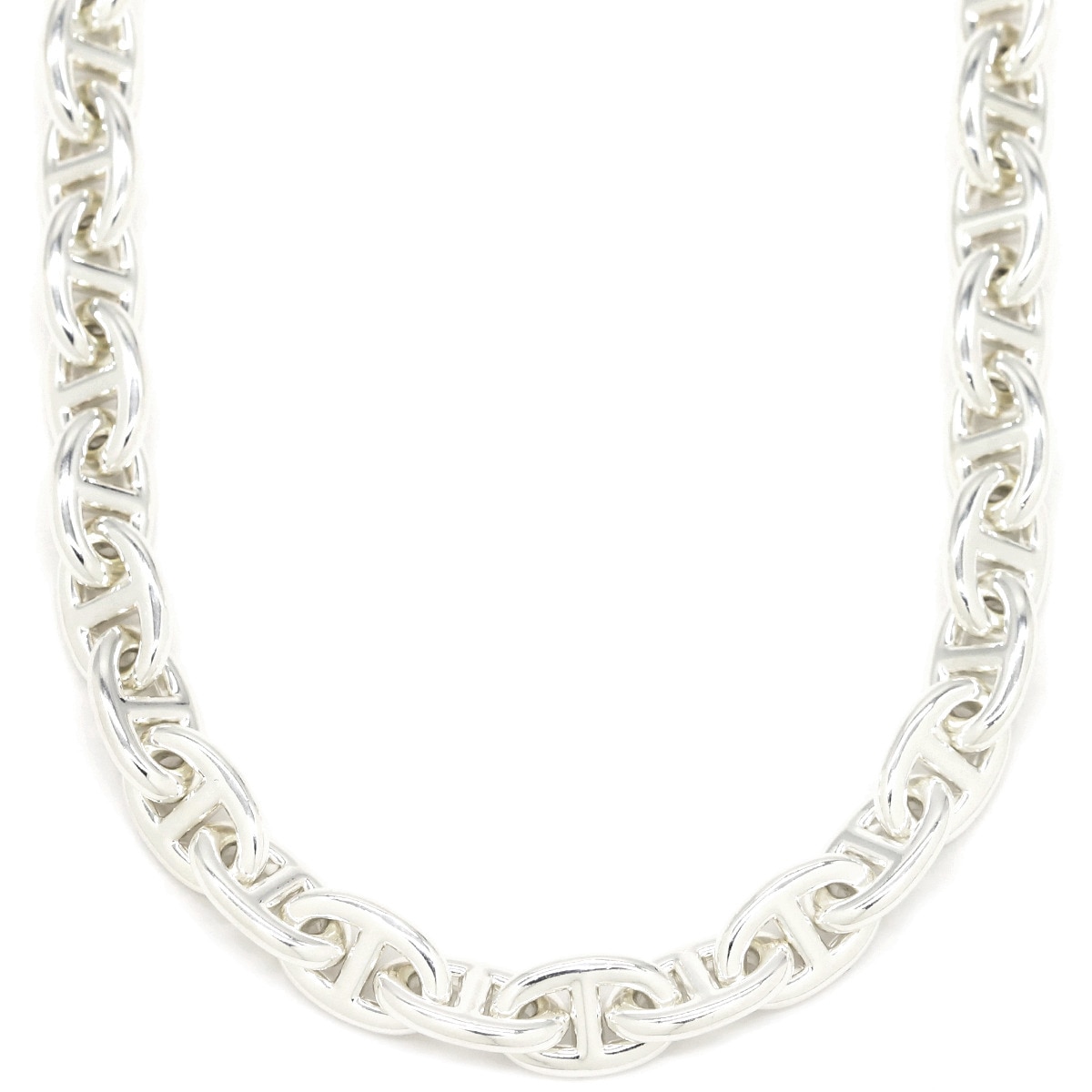 エルメス HERMES ネックレス シェーヌダンクル PM シルバー925 シルバー スターリングシルバー AG925 43コマ 2連ブレスレット 【ケース】【中古】