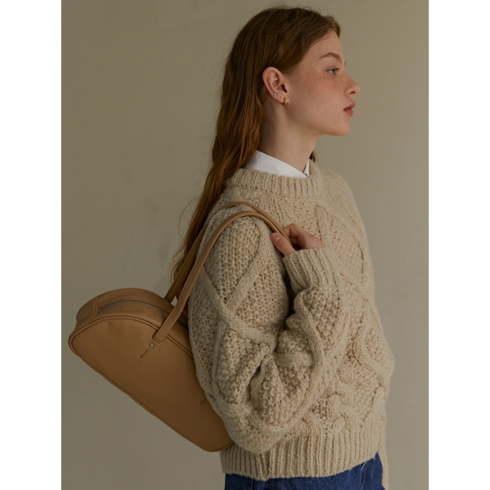 SOMEWHEREBUTTER バゲットバッグ - サンドベージュ