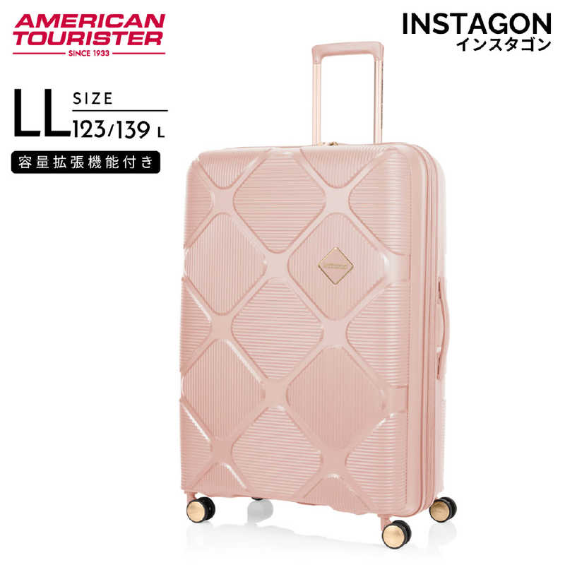 アメリカンツーリスター　拡張機能付きキャリー 超大容量 ( LLサイズ ) INSTAGON ( インスタゴン ) ［ TSAロック搭載 ］ ピーチブロッサム　HJ4＊70017