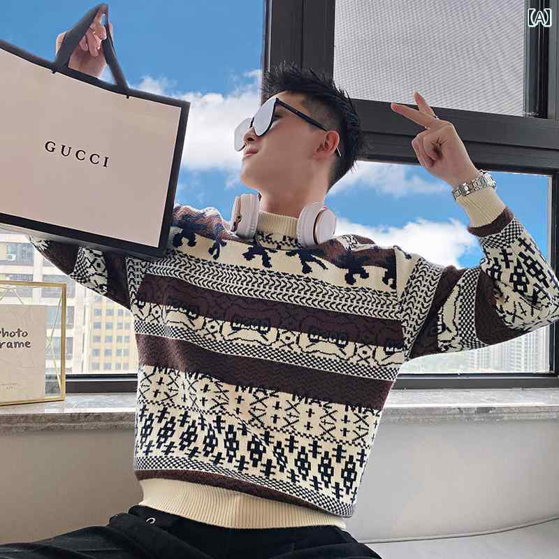 セーター メンズ ニット トップス 冬 暖かい ファッション 冬 トレンディ カラー ハーフ タートルネック ソフト ワックス トップス