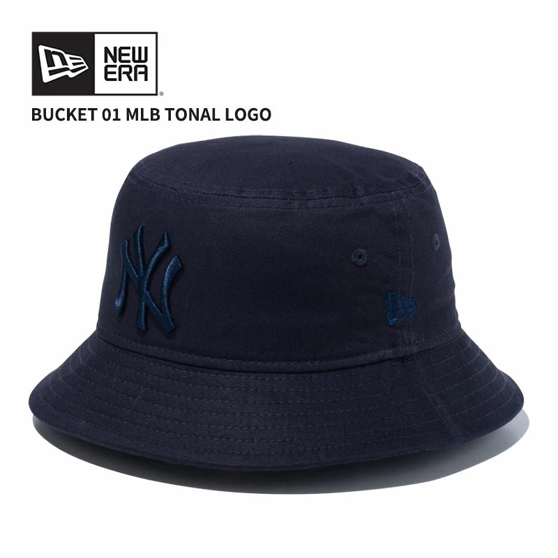 ニュー エラ NEW ERA バケット01 MLB Tonal Logo ニューヨークヤンキース ネイビー バケットハット 帽子