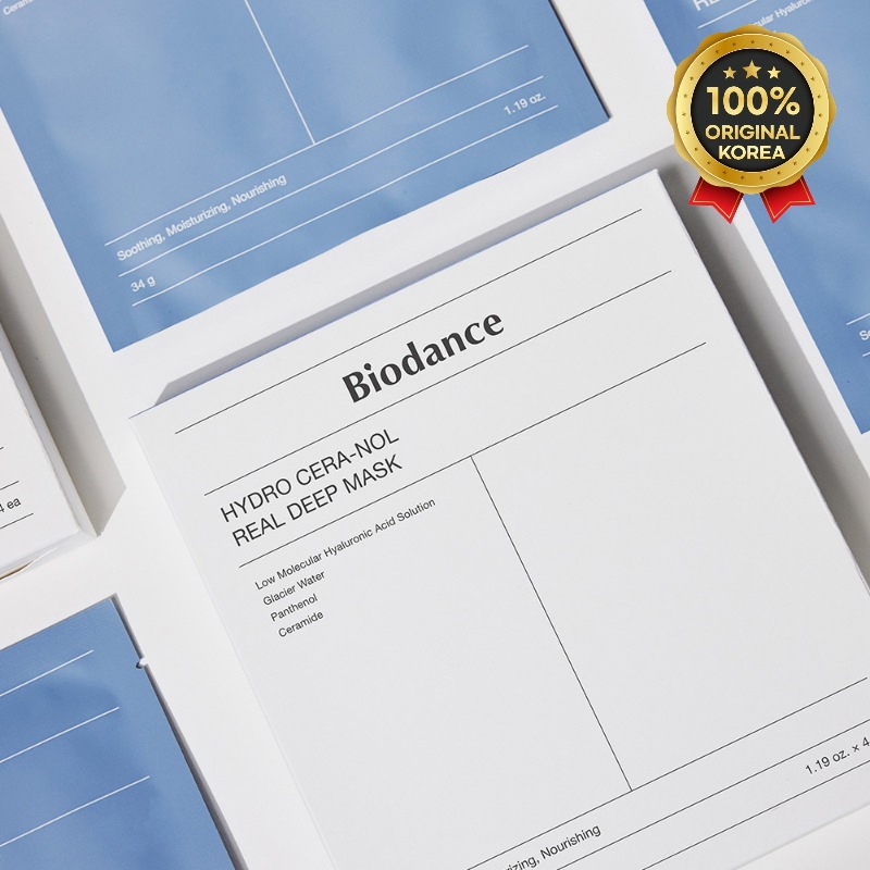 [4+4] ハイドロセラノール リアルディープマスク 4枚+4枚/ Oliveyoung/一枚だけ使っても感じられるお肌の保湿鎮静マスク