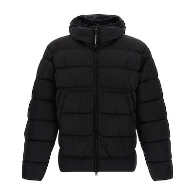 CP 25FW シグネチャーゴーグルフードパディングジャケット ブラック 19CMOW011A 005904G 999 149517311 [U]