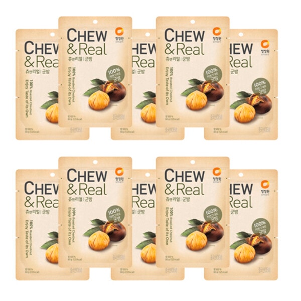 チョンジョンウォン チュアン 焼き栗チュー 80g 10個