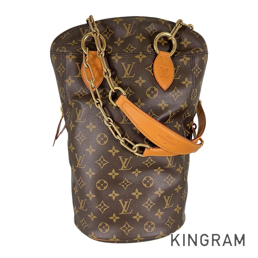 モノグラム カール ラガーフェルド パンチング バッグ M40230 ハンドバッグ fie【中古】