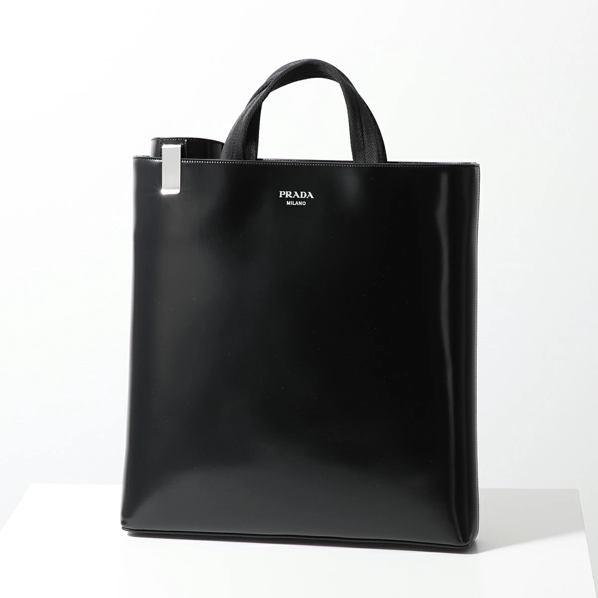 【訳あり】PRADA プラダ トートバッグ 2VG113 OOO ZO6 メンズ レザー ウォーターボトル ボトルホルダー付き ロゴ 鞄 F0002/NEROトートバッグ