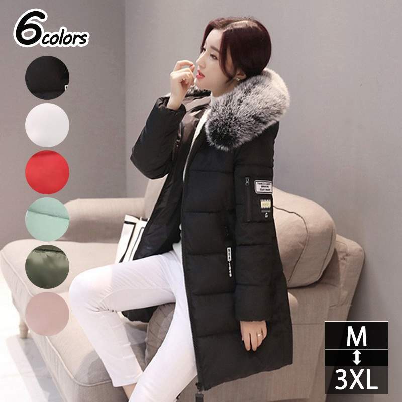 ファーコート レディース 厚手 ダウン コート 秋冬春 軽量 フード付き 防風 防寒 暖かい ロングコート ダウンコート ロング丈 ダウン ライト ファション レディース ダウンジャケット ブラック