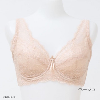 TAMURA yauco 脇高ワイヤー入り フルカップブラジャー ベージュ B80 YTA22