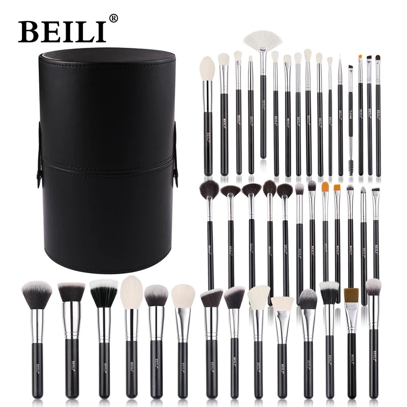 Beili-プロのファンデーションパウダー,チーク,アイシャドウ,チーク,アクセサリーを保管するためのホルダー付きメイクアップブラシキット,3042個