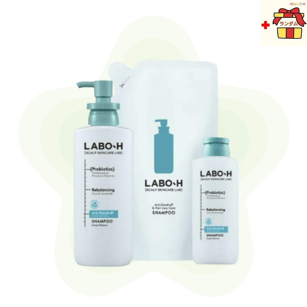 【大容量お得セット】脱毛症状緩和＆フケケア ダンドラフクリニック シャンプーセット400ml+400ml+180ml抜け毛予防シャンプーシャンプー laboノンシリコン敏感頭皮 弱酸性 低刺激 脱毛症