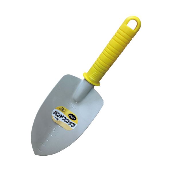（まとめ）浅香工業 FG ハンドスコップ プラ柄 イエロー（x100セット）