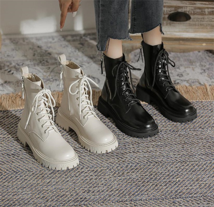 激安セール 21 冬 イギリス風 サイドジッパー バンディング 厚底 ショートブーツ トレンド 激安セール 21 冬 イギリス風 サイドジッパー バンディング 厚底 ショートブーツ トレンド