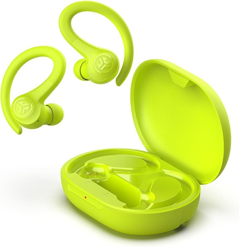JLab ジェイラブ Go Sport + ワイヤレス イヤホン Bluetooth ランニング スポーツ 耳掛け 防水 IP55 外部音取り込み ワイヤレス 最大35時間 長時間再生 アプリ操作 C