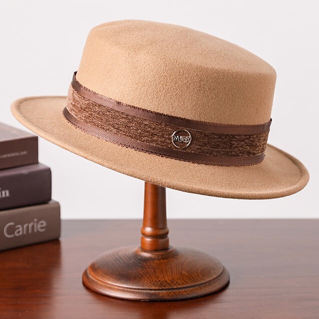 レディース ハット フラットトップハット 大人可愛い きれいめ シンプル カジュアル 上品 無地 秋 冬 お出かけ パーティー 女子会 休日 ホテル 発表会 コンサート 合コン コンパ カフェ 婚活