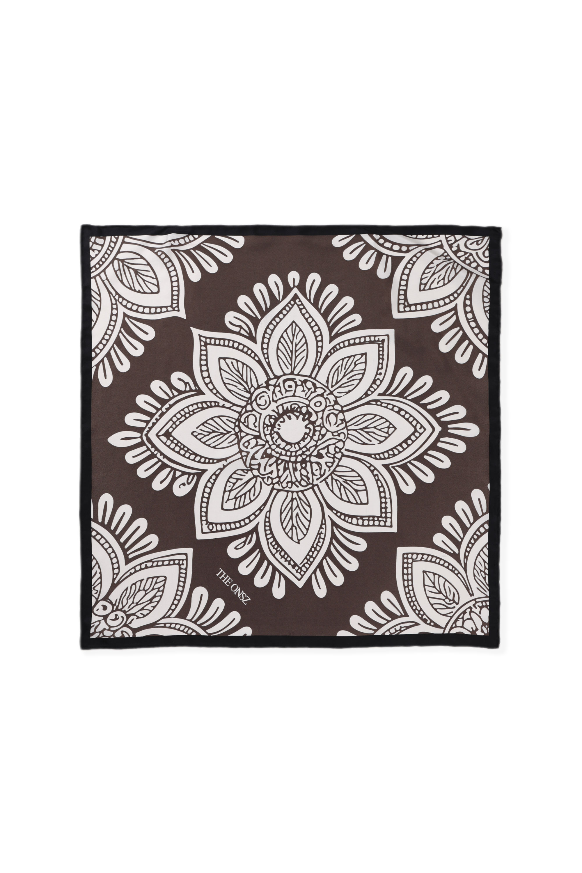 SILK MANDALA FLORAL SCARF