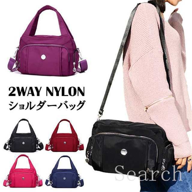 春夏新作　ショルダーバッグ レディース 斜めがけ ハンドバッグ 軽い 2way ナイロン おしゃれ かわいい 通勤 通学