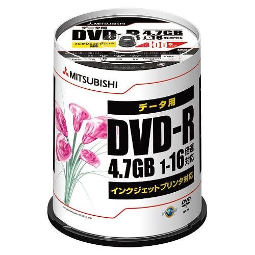 三菱化学メディア PC DATA用 DVD-R DHR47JPP100 00011897 5,000円