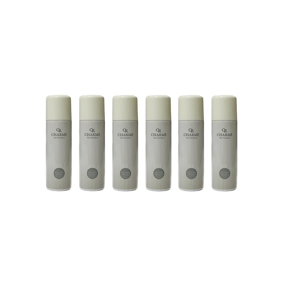 シャルムヘアーファンデーション 80g シルバーグレー ×6セット