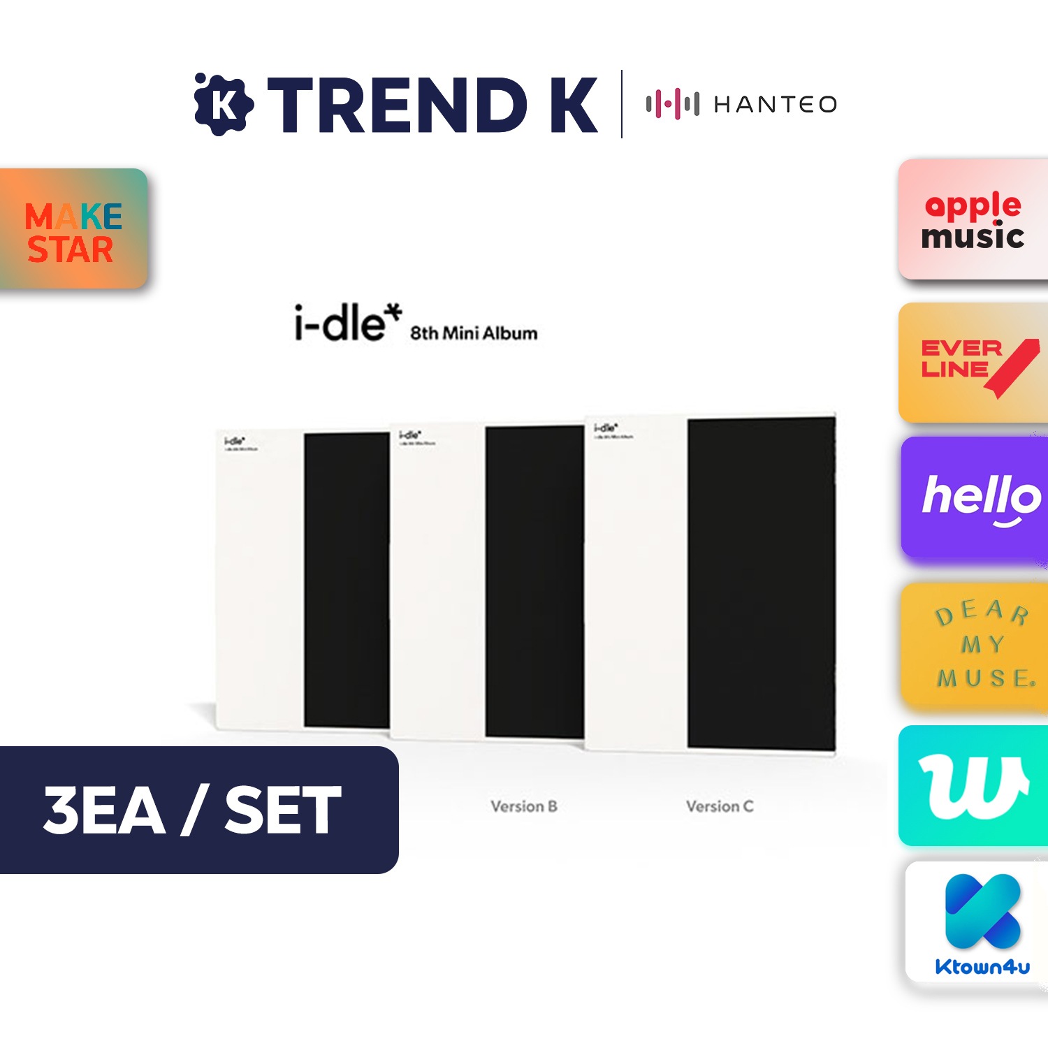 [当店特典/Online特典] I-DLE - 8th ミニアルバム [We are] (Standard ver.) 3種セット 韓国盤 5,040円