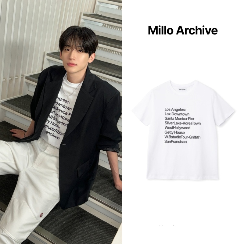 CRAVITY クラビティ Koo Jungmo, クジョンモ着用 LA Vacation T-Shirts