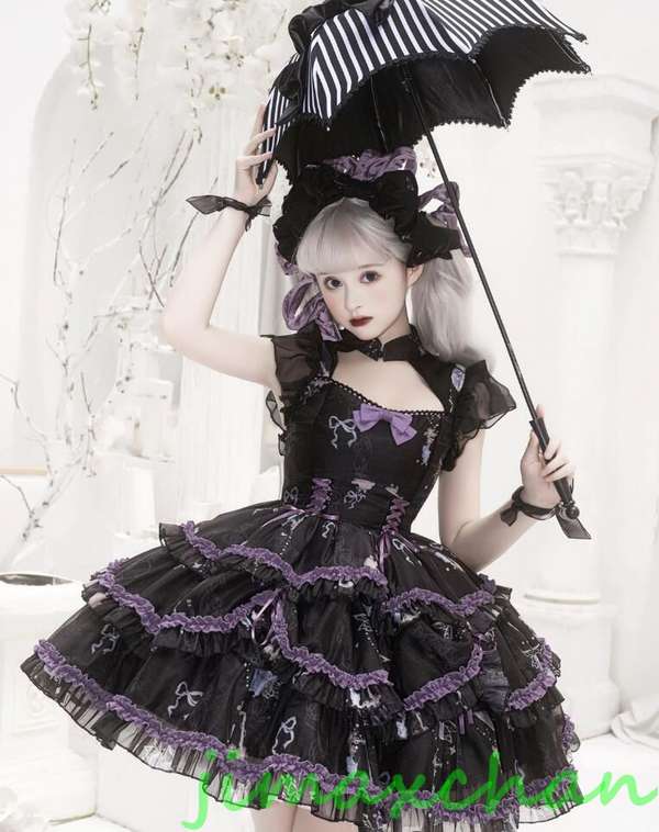 サマー　Lolita系/硝子の印/中袖/opワンピース　jsk　/ロリータ トップス 萌え レディース ゴスロリ ロリータファッション