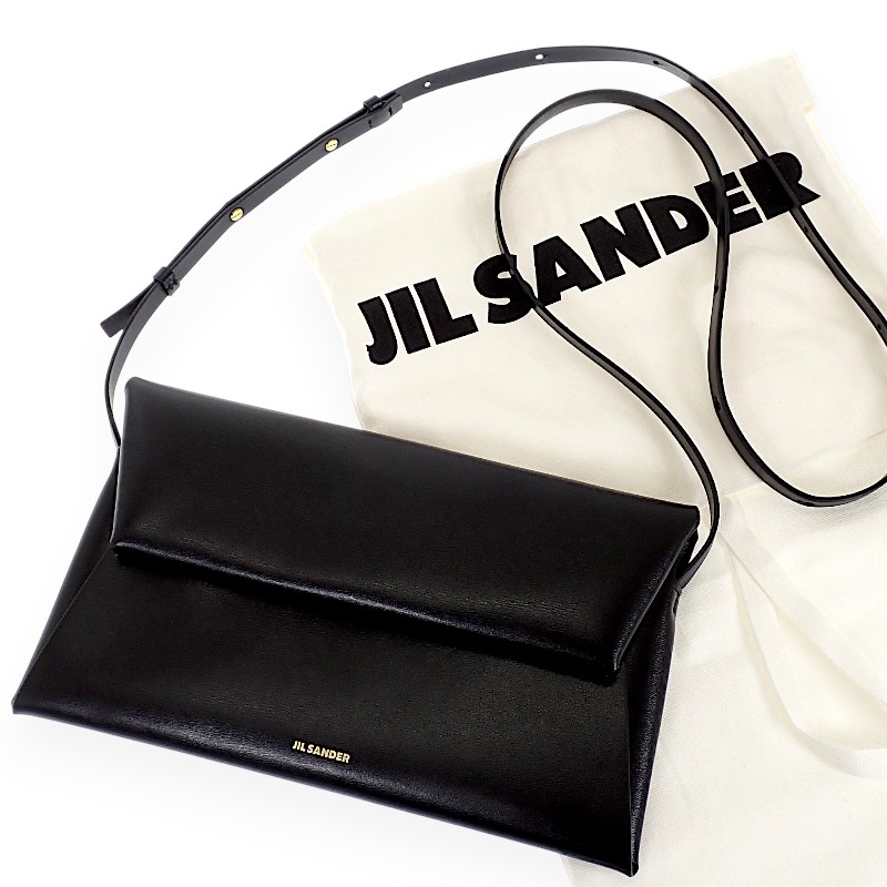 FOLDED フォルデッド スモール J07VL0028P4840 ショルダーバッグ カーフ ブラック ゴールド金具 レディース【ABランク】