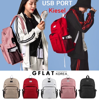 GFLAT USB PORT KIESEL BACKPACK 入学式 ＆ 卒業式 / 歌声非最高 / GF_BP1803-02 /シンプルなデザインと快適さの出会／多くのポケット／韓国ファ